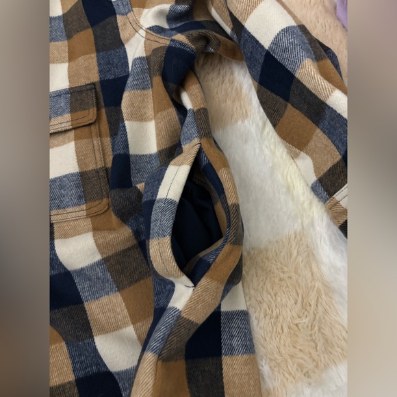 Plaid Flannel Button-Up Jacket - Picture 5 of 8